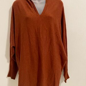 Adrienne Vittadini Rust-Tone Knit Top